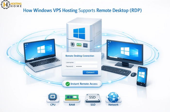 How Windows VPS Hosting Supports Remote Desktop (RDP)